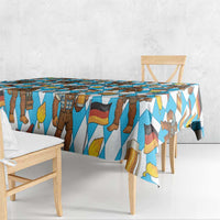 Funny Bigfoot Oktoberfest Tablecloth Sasquatch Beer Pretzel Bavarian - Wonder Print Shop