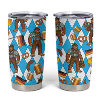 Funny Bigfoot Oktoberfest Tumbler Cup Sasquatch Beer Pretzel Bavarian - Wonder Print Shop
