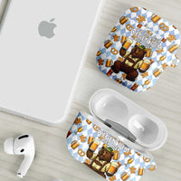 Funny Beer Oktoberfest AirPods Case Ich Bin Nur Wegen Dem Bier Hier - Wonder Print Shop