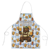 Funny Beer Oktoberfest Apron Ich Bin Nur Wegen Dem Bier Hier - Wonder Print Shop