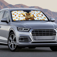 Funny Beer Oktoberfest Auto Sun Shade Ich Bin Nur Wegen Dem Bier Hier - Wonder Print Shop