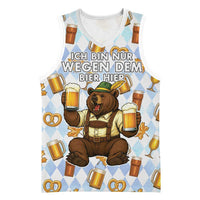 Funny Beer Oktoberfest Basketball Jersey Ich Bin Nur Wegen Dem Bier Hier - Wonder Print Shop