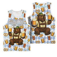 Funny Beer Oktoberfest Basketball Jersey Ich Bin Nur Wegen Dem Bier Hier - Wonder Print Shop