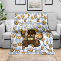 Funny Beer Oktoberfest Blanket Ich Bin Nur Wegen Dem Bier Hier - Wonder Print Shop
