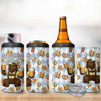 Funny Beer Oktoberfest 4 in 1 Can Cooler Tumbler Ich Bin Nur Wegen Dem Bier Hier - Wonder Print Shop