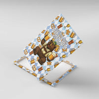 Funny Beer Oktoberfest Canvas Wall Art Ich Bin Nur Wegen Dem Bier Hier - Wonder Print Shop