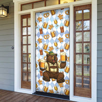 Funny Beer Oktoberfest Door Cover Ich Bin Nur Wegen Dem Bier Hier - Wonder Print Shop