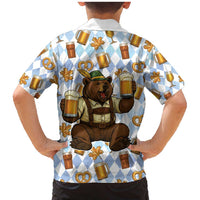 Funny Beer Oktoberfest Family Matching Mermaid Dress and Hawaiian Shirt Ich Bin Nur Wegen Dem Bier Hier - Wonder Print Shop