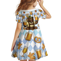 Funny Beer Oktoberfest Family Matching Puletasi and Hawaiian Shirt Ich Bin Nur Wegen Dem Bier Hier - Wonder Print Shop