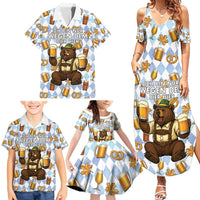Funny Beer Oktoberfest Family Matching Summer Maxi Dress and Hawaiian Shirt Ich Bin Nur Wegen Dem Bier Hier - Wonder Print Shop