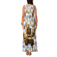 Funny Beer Oktoberfest Family Matching Tank Maxi Dress and Hawaiian Shirt Ich Bin Nur Wegen Dem Bier Hier - Wonder Print Shop