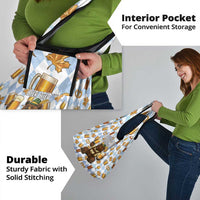 Funny Beer Oktoberfest Grocery Bag Ich Bin Nur Wegen Dem Bier Hier - Wonder Print Shop