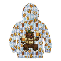 Funny Beer Oktoberfest Kid Hoodie Ich Bin Nur Wegen Dem Bier Hier - Wonder Print Shop