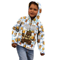 Funny Beer Oktoberfest Kid Hoodie Ich Bin Nur Wegen Dem Bier Hier - Wonder Print Shop