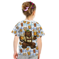 Funny Beer Oktoberfest Kid T Shirt Ich Bin Nur Wegen Dem Bier Hier - Wonder Print Shop
