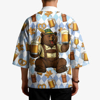 Funny Beer Oktoberfest Kimono Ich Bin Nur Wegen Dem Bier Hier - Wonder Print Shop