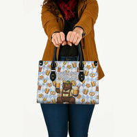 Funny Beer Oktoberfest Leather Bag Ich Bin Nur Wegen Dem Bier Hier - Wonder Print Shop