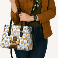 Funny Beer Oktoberfest Leather Bag Ich Bin Nur Wegen Dem Bier Hier - Wonder Print Shop