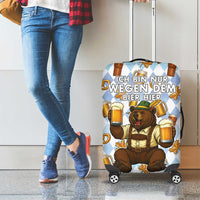 Funny Beer Oktoberfest Luggage Cover Ich Bin Nur Wegen Dem Bier Hier - Wonder Print Shop