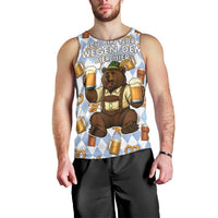 Funny Beer Oktoberfest Men Tank Top Ich Bin Nur Wegen Dem Bier Hier - Wonder Print Shop