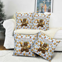 Funny Beer Oktoberfest Pillow Cover Ich Bin Nur Wegen Dem Bier Hier - Wonder Print Shop