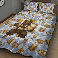 Funny Beer Oktoberfest Quilt Bed Set Ich Bin Nur Wegen Dem Bier Hier - Wonder Print Shop