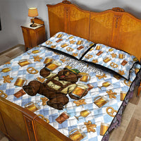 Funny Beer Oktoberfest Quilt Bed Set Ich Bin Nur Wegen Dem Bier Hier - Wonder Print Shop