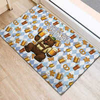 Funny Beer Oktoberfest Rubber Doormat Ich Bin Nur Wegen Dem Bier Hier - Wonder Print Shop