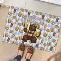 Funny Beer Oktoberfest Rubber Doormat Ich Bin Nur Wegen Dem Bier Hier - Wonder Print Shop