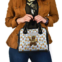 Funny Beer Oktoberfest Shoulder Handbag Ich Bin Nur Wegen Dem Bier Hier - Wonder Print Shop