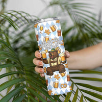 Funny Beer Oktoberfest Skinny Tumbler Ich Bin Nur Wegen Dem Bier Hier - Wonder Print Shop
