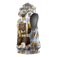 Funny Beer Oktoberfest Sleeveless Hoodie Ich Bin Nur Wegen Dem Bier Hier - Wonder Print Shop