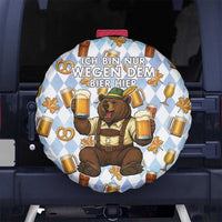 Funny Beer Oktoberfest Spare Tire Cover Ich Bin Nur Wegen Dem Bier Hier - Wonder Print Shop