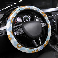 Funny Beer Oktoberfest Steering Wheel Cover Ich Bin Nur Wegen Dem Bier Hier - Wonder Print Shop