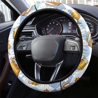 Funny Beer Oktoberfest Steering Wheel Cover Ich Bin Nur Wegen Dem Bier Hier - Wonder Print Shop