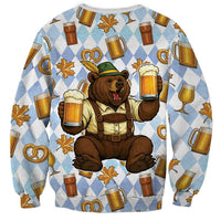 Funny Beer Oktoberfest Sweatshirt Ich Bin Nur Wegen Dem Bier Hier - Wonder Print Shop