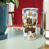 Funny Beer Oktoberfest Tumbler Cup Ich Bin Nur Wegen Dem Bier Hier - Wonder Print Shop