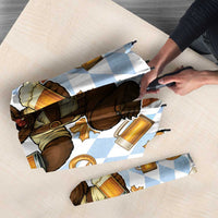 Funny Beer Oktoberfest Umbrella Ich Bin Nur Wegen Dem Bier Hier - Wonder Print Shop