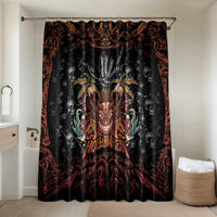 Aloha Halloween Bathroom Set Horror Tiki Heavy Metal Style - Wonder Print Shop