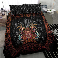 Aloha Halloween Bedding Set Horror Tiki Heavy Metal Style - Wonder Print Shop