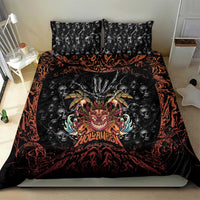 Aloha Halloween Bedding Set Horror Tiki Heavy Metal Style - Wonder Print Shop