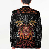 Aloha Halloween Blazer Horror Tiki Heavy Metal Style - Wonder Print Shop