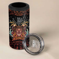 Aloha Halloween 4 in 1 Can Cooler Tumbler Horror Tiki Heavy Metal Style - Wonder Print Shop