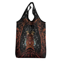 Aloha Halloween Grocery Bag Horror Tiki Heavy Metal Style - Wonder Print Shop