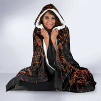 Aloha Halloween Hooded Blanket Horror Tiki Heavy Metal Style - Wonder Print Shop