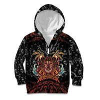 Aloha Halloween Kid Hoodie Horror Tiki Heavy Metal Style - Wonder Print Shop