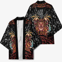 Aloha Halloween Kimono Horror Tiki Heavy Metal Style - Wonder Print Shop