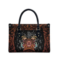 Aloha Halloween Leather Bag Horror Tiki Heavy Metal Style - Wonder Print Shop