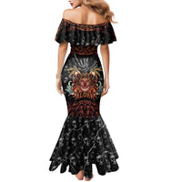 Aloha Halloween Mermaid Dress Horror Tiki Heavy Metal Style - Wonder Print Shop