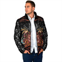 Aloha Halloween Padded Jacket Horror Tiki Heavy Metal Style - Wonder Print Shop